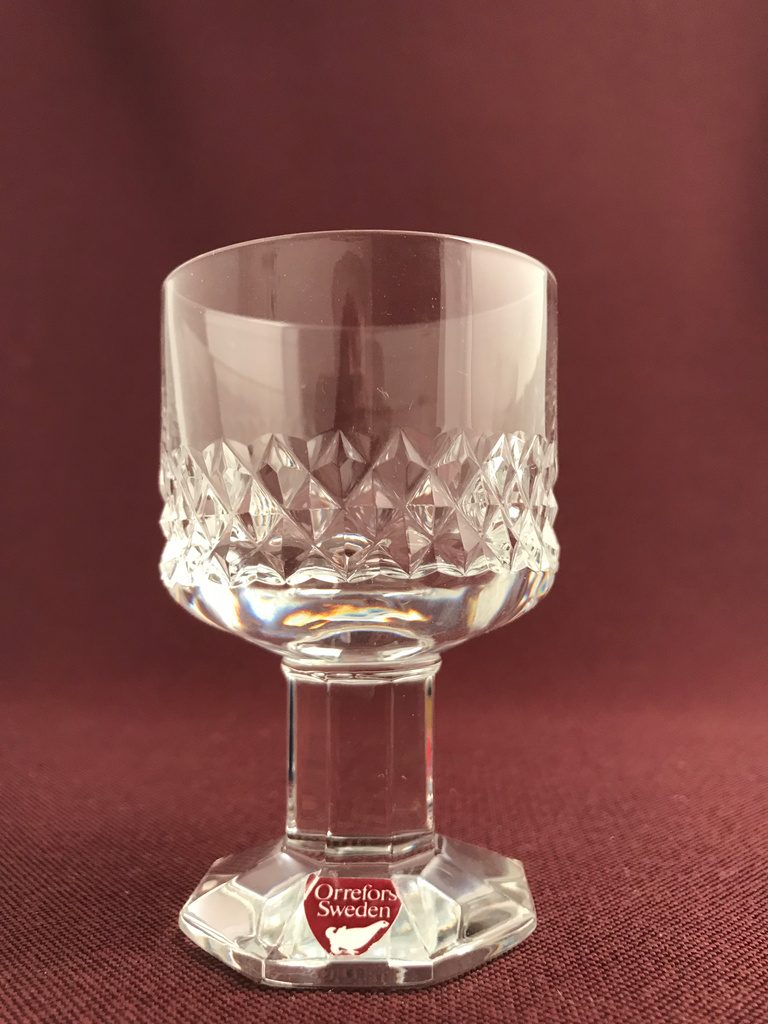 Orrefors - Starkvins glas- Gustav II Adolf - Design Nils Landberg