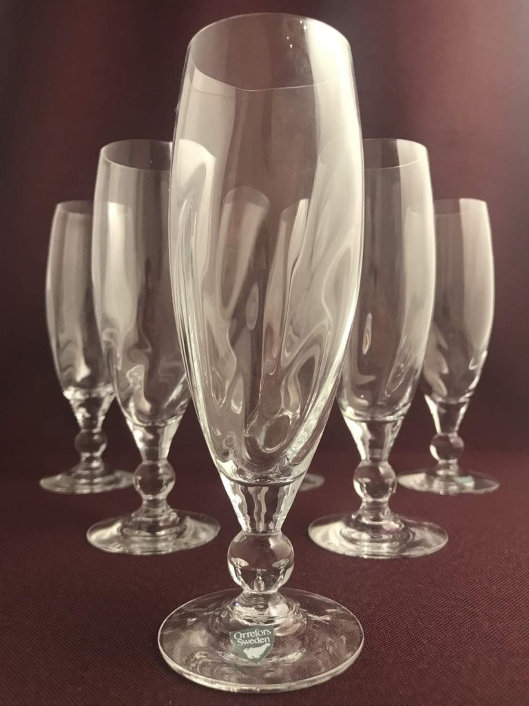 Orrefors - Mistral - 6 st Champagne glas design Erika Lagerbielke