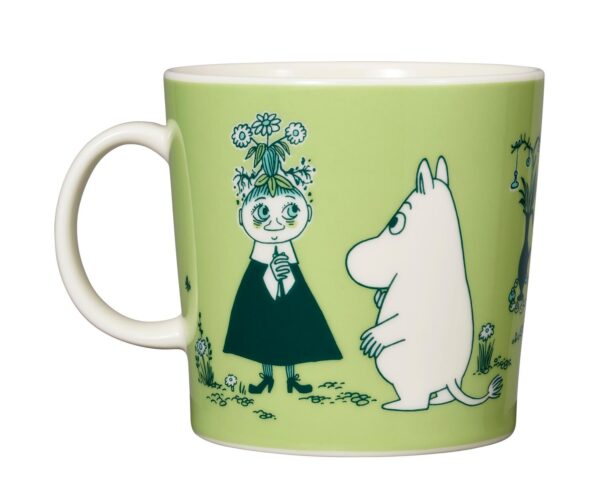 Arabia - Mumin / Moomin - ABC - Stor Mugg- V- 40 CL - Grön Design Tove Jansson