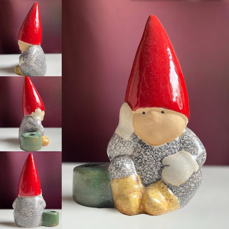 Gustavsberg - Tomtefamiljen - Tankfulle Tomte nissen design Lisa Larson