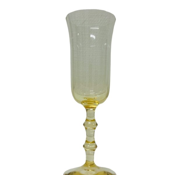 Orrefors - Salut - Champagneglas Bärnsten / Gul design Simon Gate