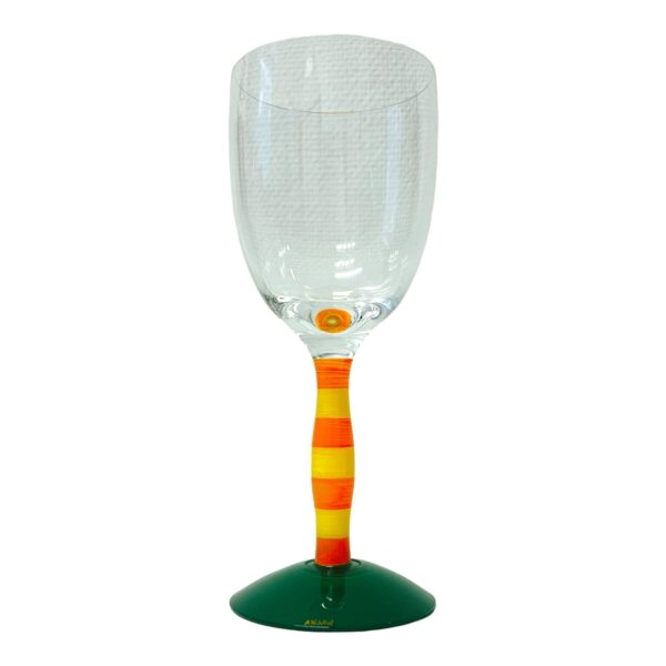 Orrefors - POLKA Clown - Vin glas Design Anne Nilsson