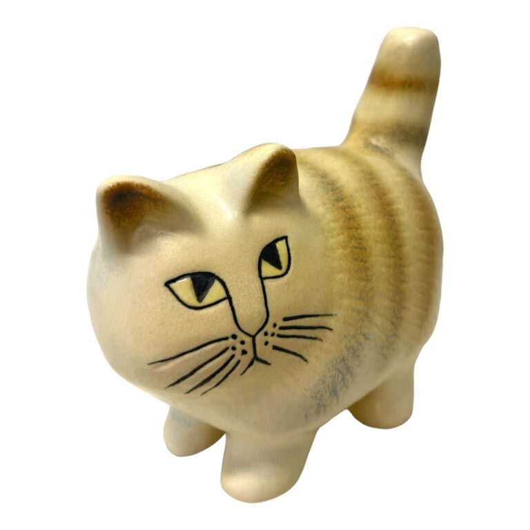 Gustavsberg - Katten Moa brunrandig design Lisa Larson