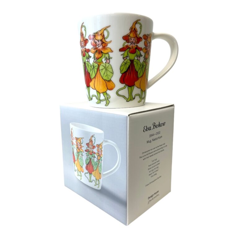 Elsa Beskow Kaffe / Te mugg - Flickan krasse orange Design Catharina Kippel