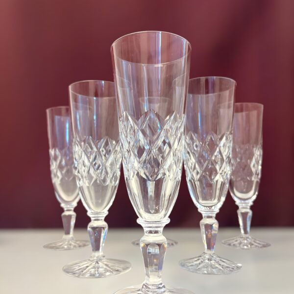 Kosta Boda - Briljant - 6 st Champagneglas Design Bertil Vallien