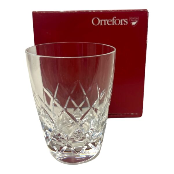 Orrefors - Karolina - Tumbler/ Whiskey glas originalkartong Design Gunnar Cyren