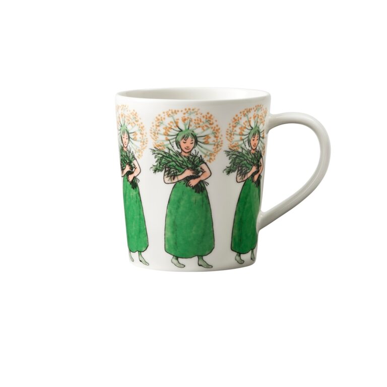 Elsa Beskow Kaffe / The Mugg - Fru Dill grön Design Catharina Kippel