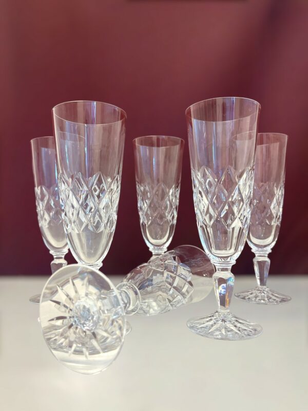 Kosta Boda - Briljant - 6 st Champagneglas Design Bertil Vallien