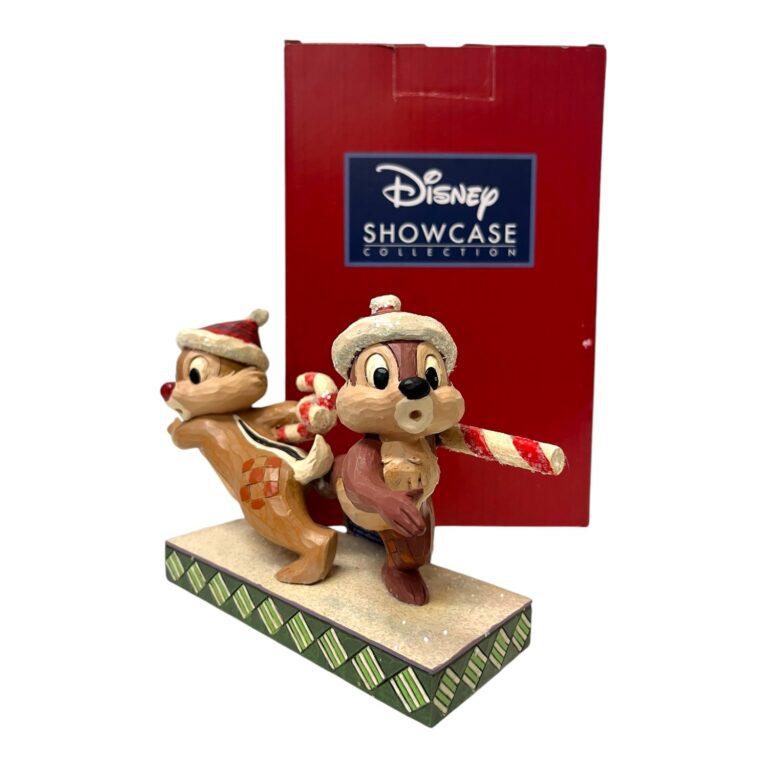 Disney - Figurin - Piff & Puff önskar God Jul polka stång Design Jim Shore