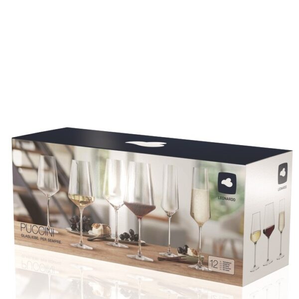 PUCCINI Vinglas & Champagneglas 12-pack