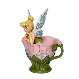 Disney - Figurin - Peter Pan - Tinker Bell sitter i en blomma Design Jim Shore