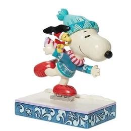 Disney - Figurin - Snoopy & Woodstock Ice Skating H 16 cm. Q4 2024 Design Jim Shore