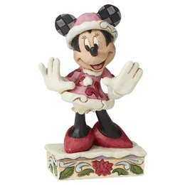 Disney - Figurin - God Jul önskar Mimmi Pigg Design Jim Shore