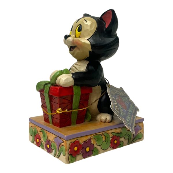 Disney - Figurin - Pinocchio - Katten Figaro med Julklapp Design Jim Shore