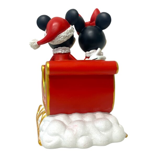 Disney Jul - Musse & Mimmi Pigg åker Jul Kälke / Släde Design Jim Shore