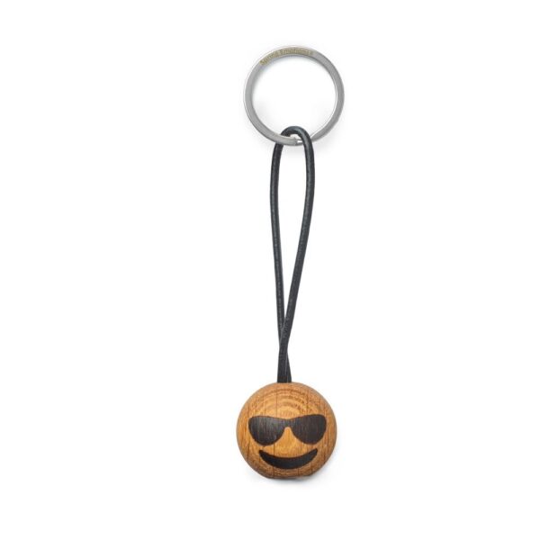 Emoji Nyckelring Cool Ø3 cm Ek