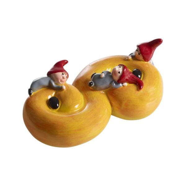 3 tomte Nissar bakar lussekatt till Lucia L.9cm Design Camilla Ståhl