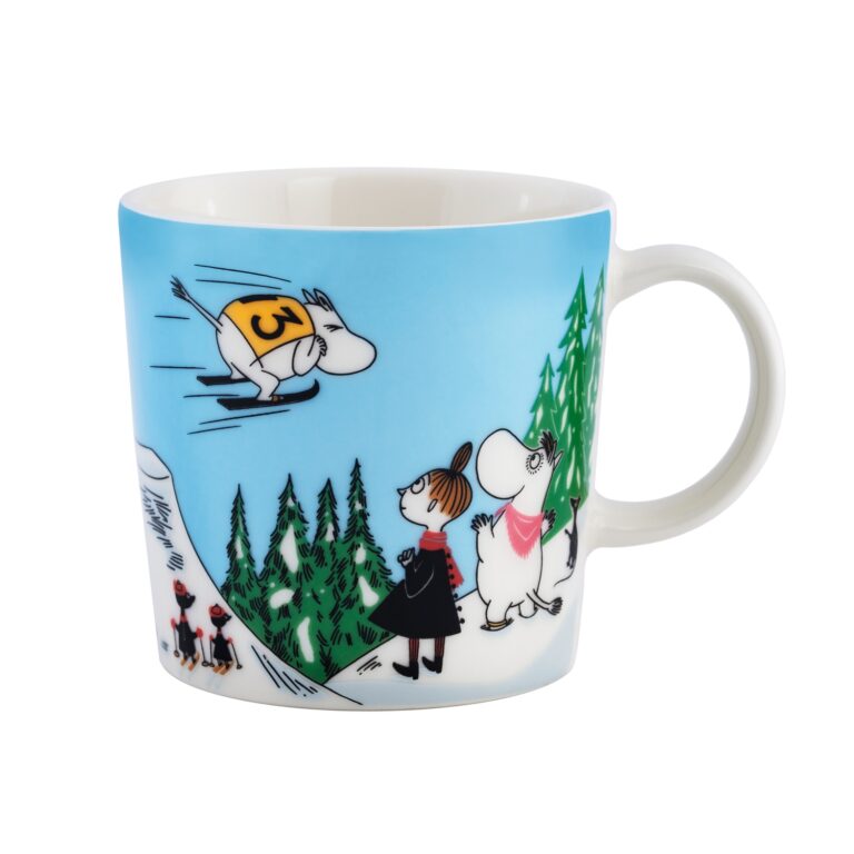 Arabia - Mumin / Moomin mugg - Backhoppning Vinter 2024 Design Tove Jansson