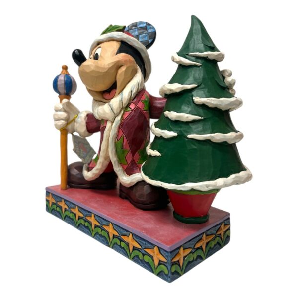 Disney - Kalle Ankas Jul - Musse Pigg som jultomten med julgran Design Jim Shore