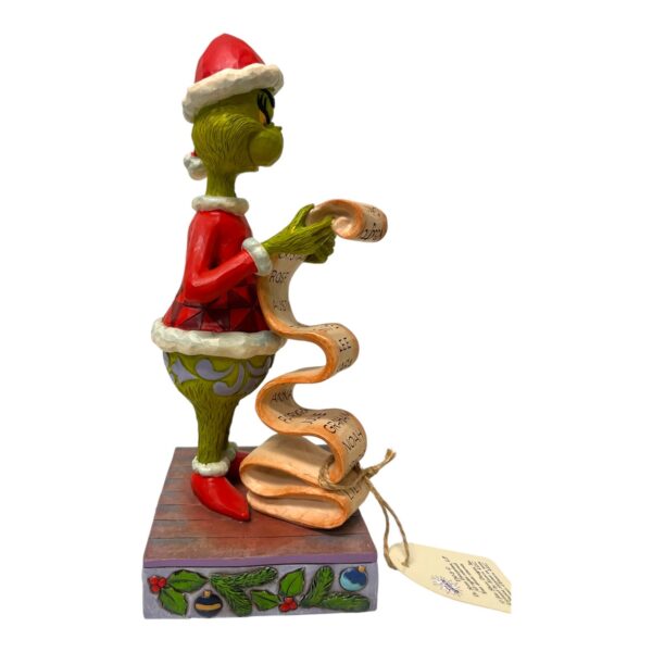 Disney - Figurin - Grinch Holding Naughty/Nice List H 22,5 cm. / Design Jim Shore