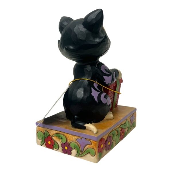 Disney - Figurin - Pinocchio - Katten Figaro med Julklapp Design Jim Shore