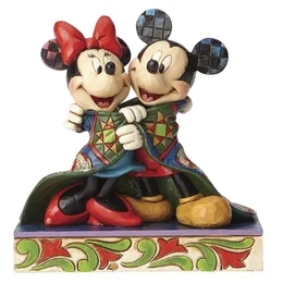 Disney Jul - Figurin - Mimmi & Musse Pigg - God Jul hälsning Design Jim Shore