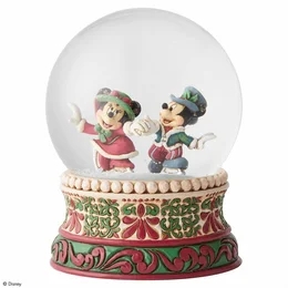 Disney - Figurin - Victorian Christmas Waterball H: 16 cm. Design Jim Shore