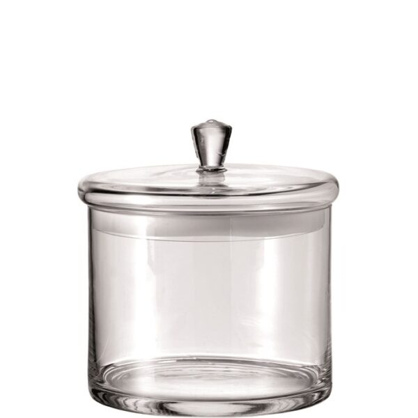 Top Glasburk med lock 20 cm