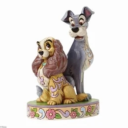 Disney - Figurin - Lady & Lufsen kärlek Design Jim Shore