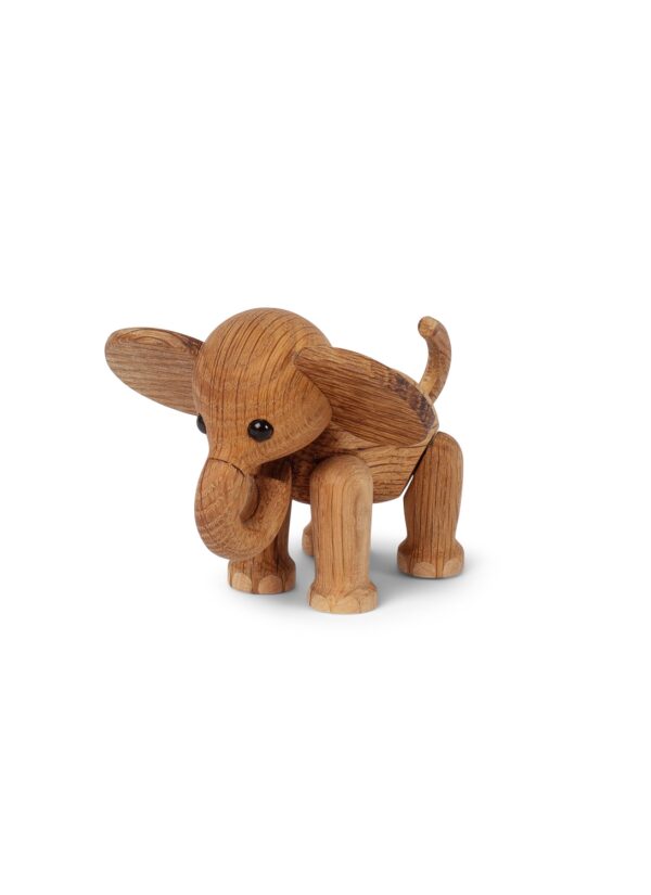 Ella Elefant Baby Trädekoration 9 cm Ek/Lönn