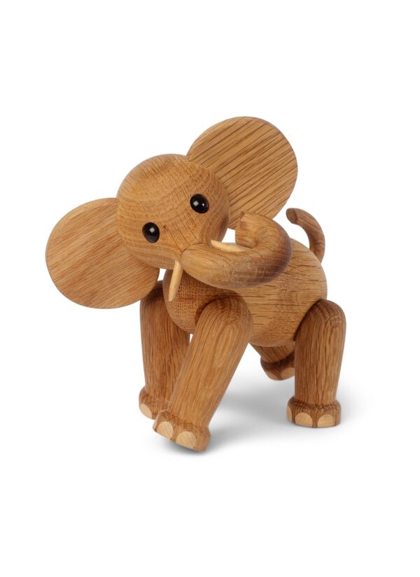 Ollie Elefant Trädekoration 15 cm Ek/Lönn