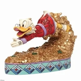 Disneys Joakim Von Anka dyker i sina skatter 12,5 cm, Design Jim Shore