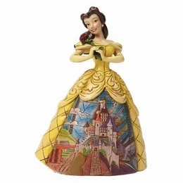 Disneys Jul - Belle från Skönheten och Odjuret – 15,5 cm, Design Jim Shore