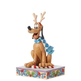 Disneys Jul - Hunden Pluto Önskar God Jul H 14 cm Design Jim Shore