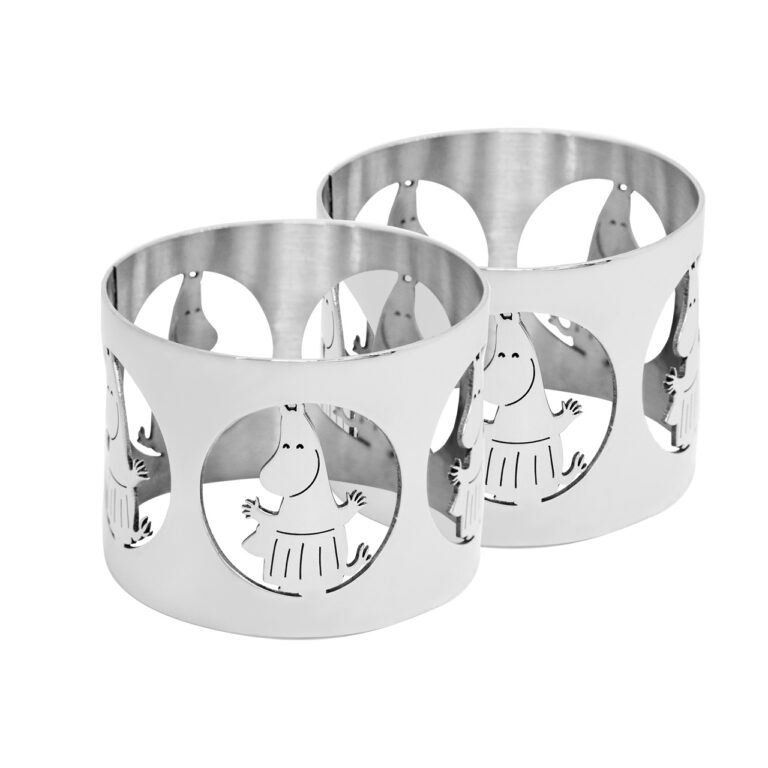 Hilke Collection Mumin - 2 st Servettringar Moomin mamma Silver Giovanna Hilke