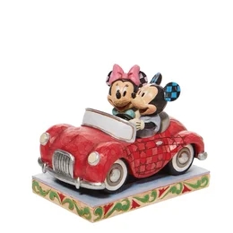 Disneys Cruising Musse & Mimmi i röda bilen – 13 cm, Designad av Jim Shore