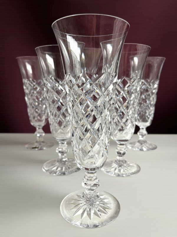 Kosta Boda- 20 Rut - 4 st champagneglas Design Fritz Kallenberg