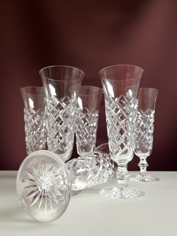 Kosta Boda- 20 Rut - 4 st champagneglas Design Fritz Kallenberg