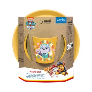 Connect Paw Patrol Barnservis 3 delar Tallrik/Skål/Mugg Gul