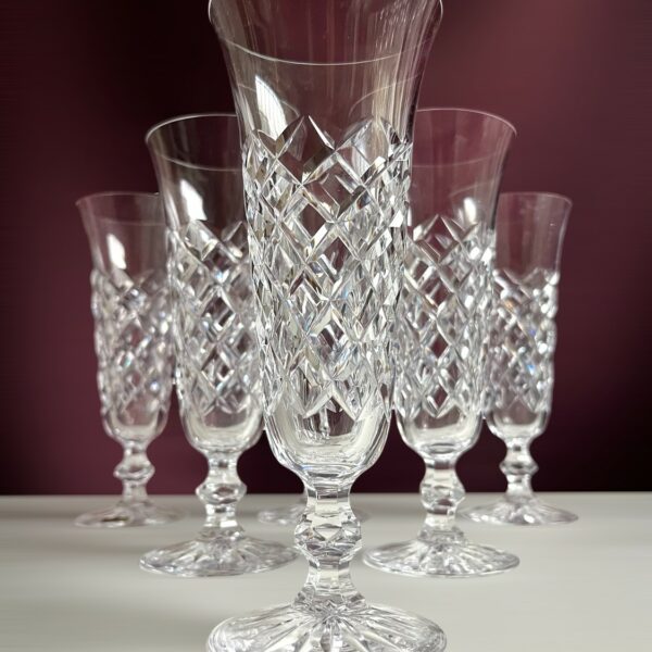 Kosta Boda- 20 Rut - 4 st champagneglas Design Fritz Kallenberg