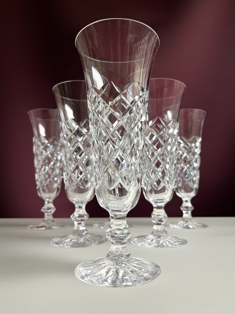 Kosta Boda- 20 Rut - 4 st champagneglas Design Fritz Kallenberg