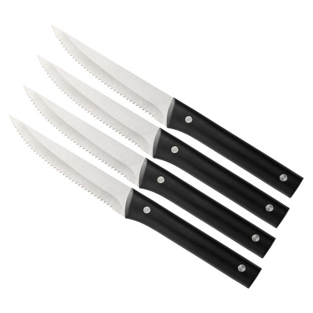 Grietje Grillkniv 4-pack plasthandtag längd 23 cm (blad 11 cm)