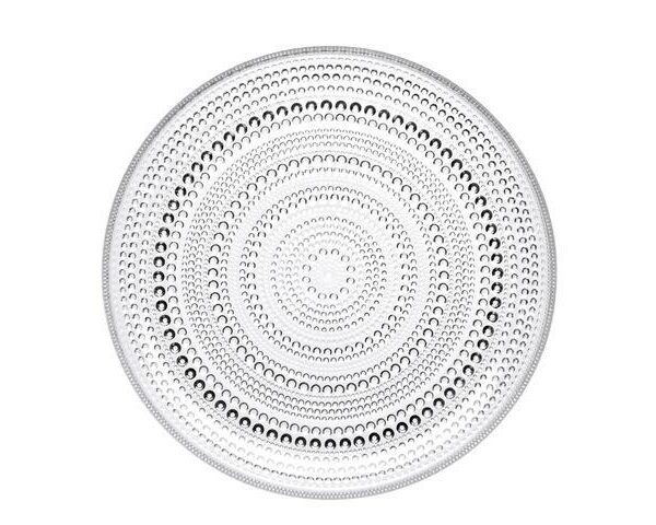 Iittala - Kastehelmi - 6 st Mat Tallrikar 248 mm klarglas Design Oiva Toikka