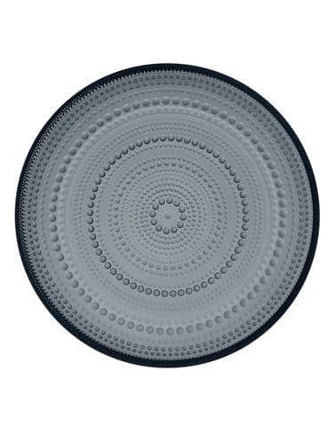 Iittala - Kastehelmi - 6 st Mat Tallrikar 248 mm mörkgrå Design Oiva Toikka